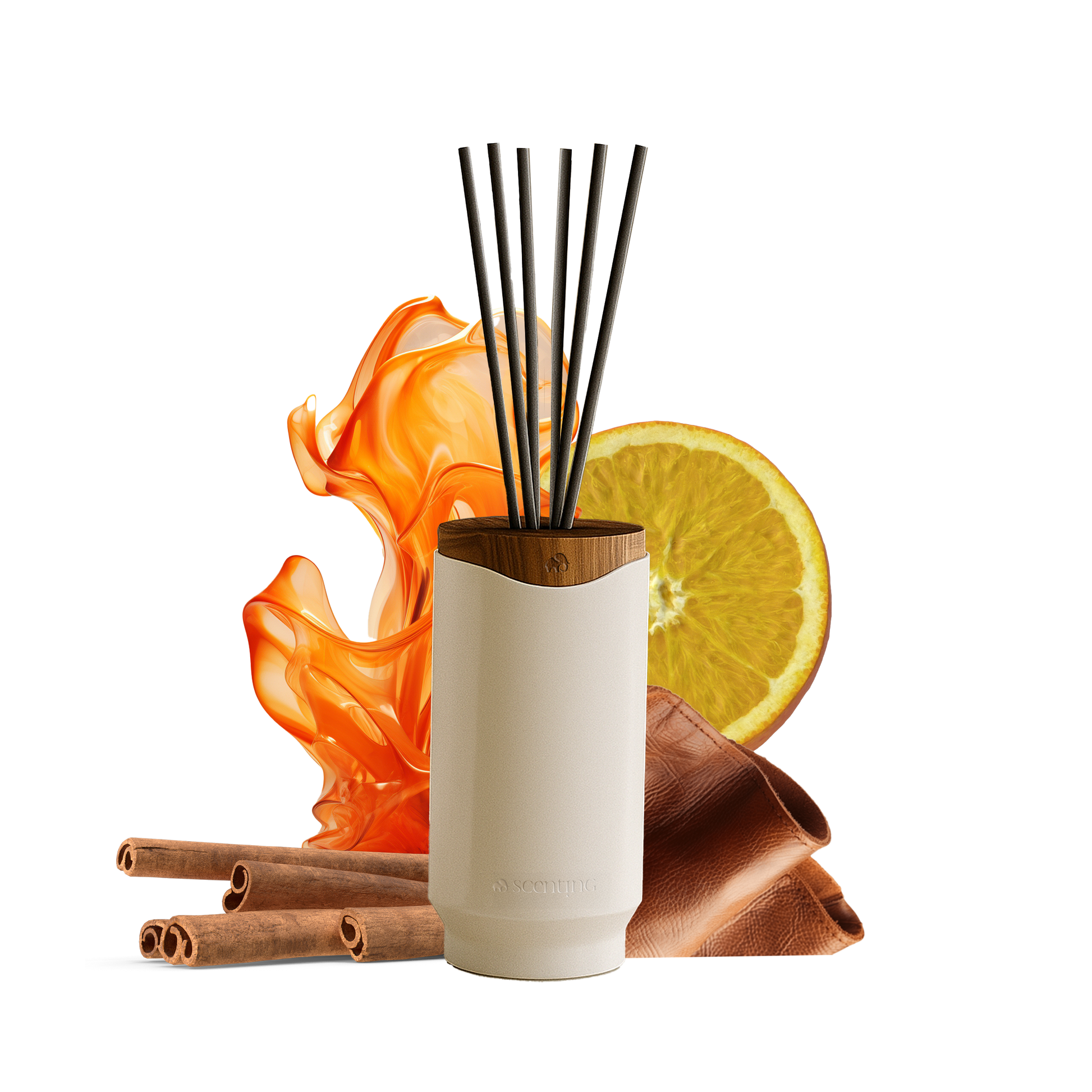 Amber & Leather Stick Diffuser, 250ml - Scenting