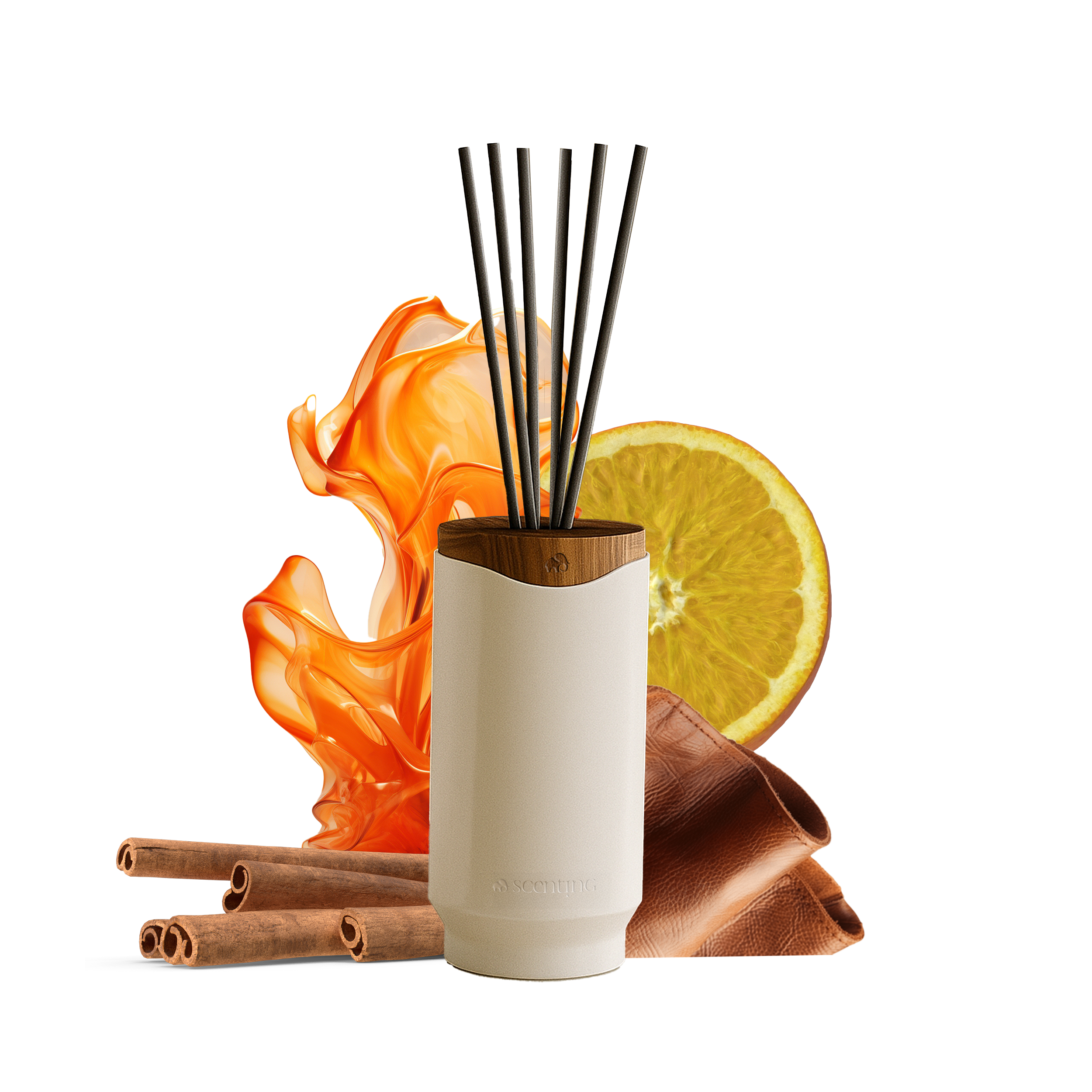 Amber & Leather Stick Diffuser, 250ml - Scenting