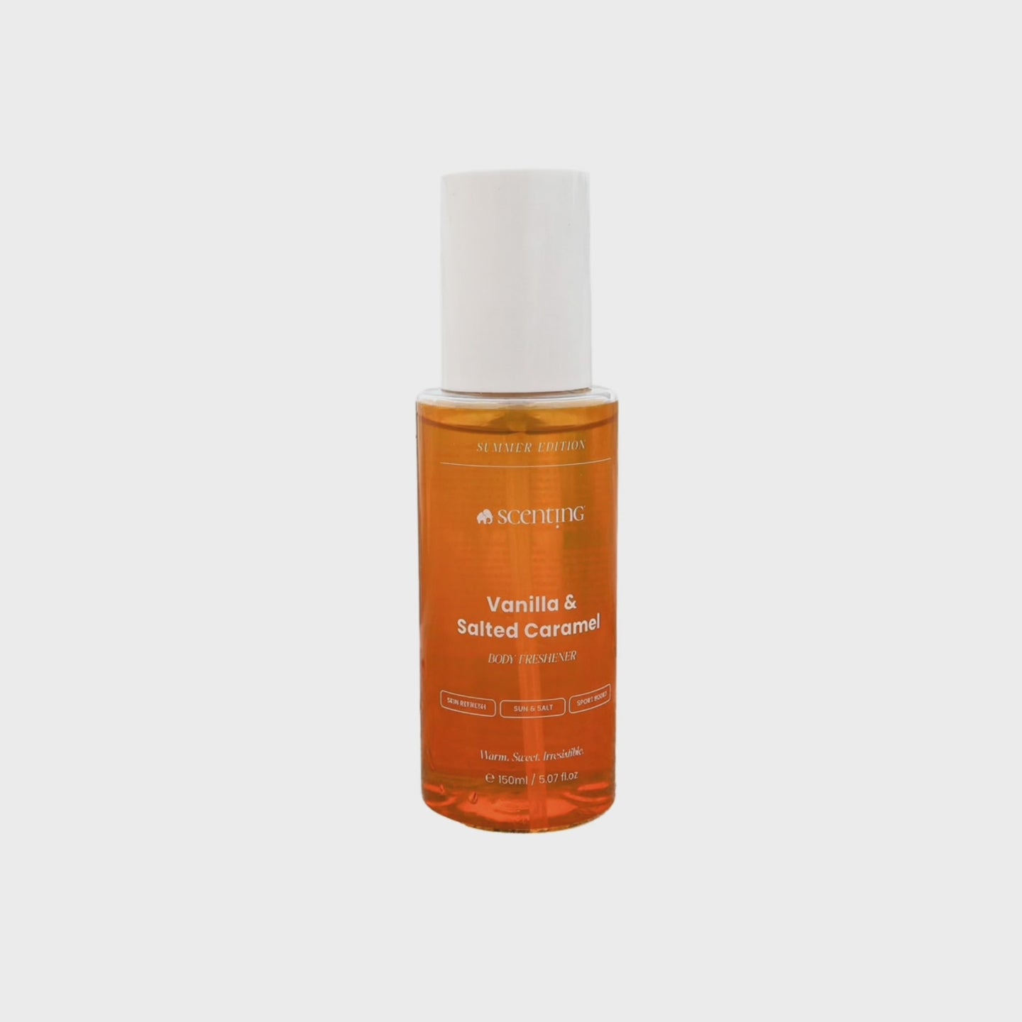 Carregar vídeo: Vanilla &amp; Salted Caramel Body Freshener, 150ml